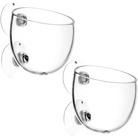 2 stk. Akvarie Vandplante Pottebeholder med Sugekop, Akvatiske Plantekopper til Plantedekoration