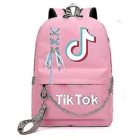 New Luminous Ub Rechargeable Backpack Tiktok Backpack Tiktok Ribbon Student Schoolbag