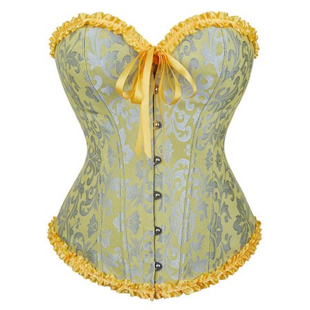 Kvinnors Blommig Korsett Braless Axelbandslös Underkläder Grön