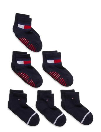 Th Baby Sock 6P Flag Sock Ecom Socks & Tights Socks Blå Tommy Hilfiger