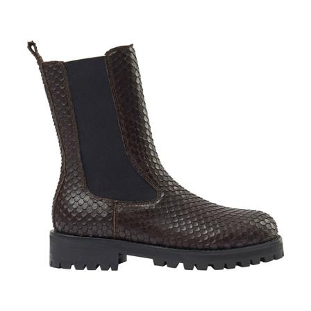 Sofie Schnoor Snake skins Brun, Dame Chelsea boots, Størrelse: 41 EU