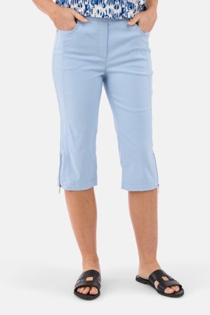 BRANDTEX - Capri Bukser – Lyseblå – Elastik i Taljen