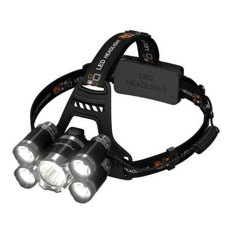 5 Led Vit Super Bright Pannlampa Light Vattentät Ficklampa