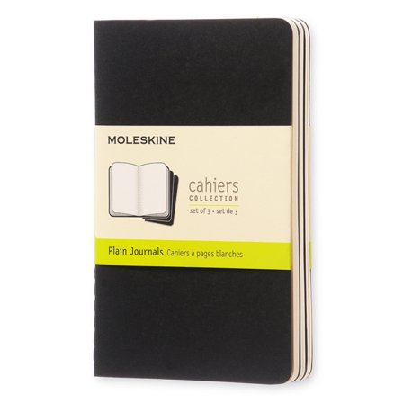 Moleskine Cahier Pocket Notebook Black Plain