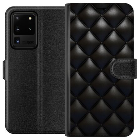 Yhteensopiva Lompakkokotelo Samsung Galaxy S20 Ultra Nahka Musta