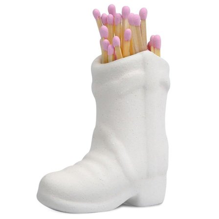 Keraaminen saapas tulitikkuaski pidike kodin säilytysjärjestäjä koristeellinen esittelylaatikko