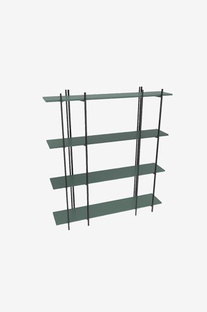 Hanah Home - Kirjahylly-Farah - Vihreä - Kirjahyllyt - - Homeroom