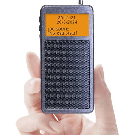 2025 Senaste Modell Personlig FM Fickradio Portabel till Bluetooth Hörlurar Mini Digital Tuning Walkman Radio Väckarklocka Uppladdningsbar med