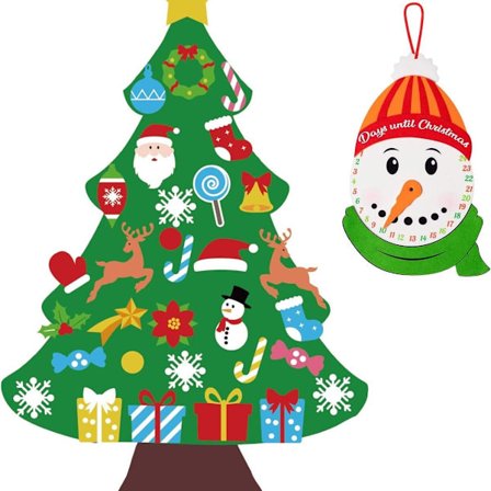 DIY-huopajoulukuusisetti plus lumiukko adventtikalenteri - KLB