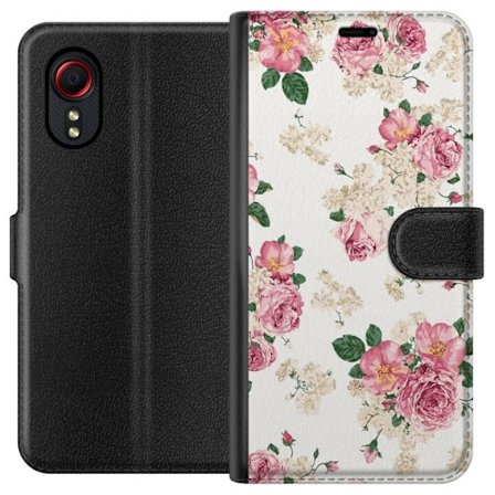 Kompatibelt Plånboksfodral till Samsung Samsung Galaxy Xcover 5 Retro Blommor