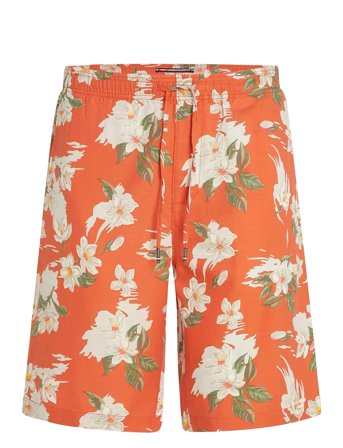 Mercer 7In Wash Co Ly Flrl Short Orange Tommy Hilfiger