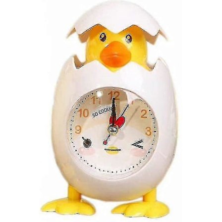 Vækkeur Tegneserie Kylling Æggeskal Skrivebordsur Til Børn Gave Boligindretning 1 stk-God [DB]