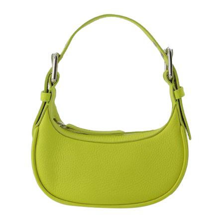 By Far, Mini Soho Bag Sulphur Flat Grain Leather Geel, Dames, Maat:ONE Size,Katoen