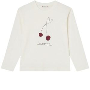 Bonpoint Theia Branded T-shirt Blanc Naturel 14 Years - Tops - 14 years - White - Mädchen