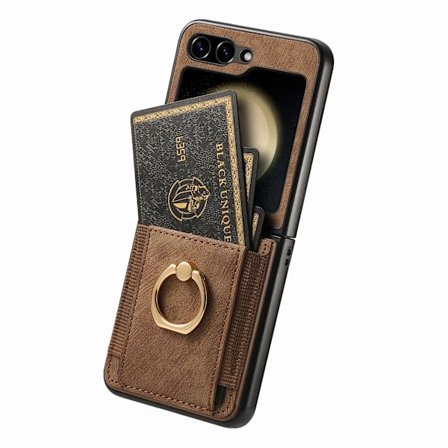 Samsung Galaxy Z Flip 5 - Ringhållare Stötsäkert Korthållarskal