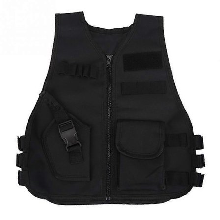 Pustende taktisk vest for barn, beskyttende vest, kompatibel med utendørs jaktspill