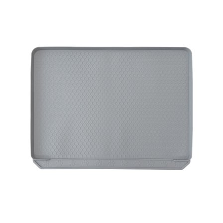 Stor Silikon Kattsandsmatta med Honungskaksdesign – Fångar Sand och Skyddar Golv