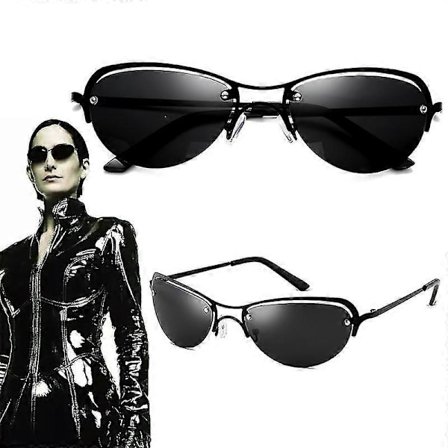 Film The Matrix Trinity Cosplay Briller Unisex Brillerammer Uden Ramme Metal Mode Kørsel Solbriller Tilbehør Rekvisitter-YKY416