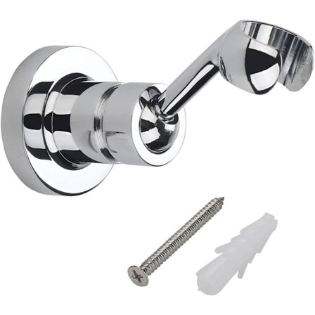 Duschhållare Koppar Väggfäste för Handhållet Duschmunstycke och Standard Duschslang - Krompläterad 360 Graders Justerbar