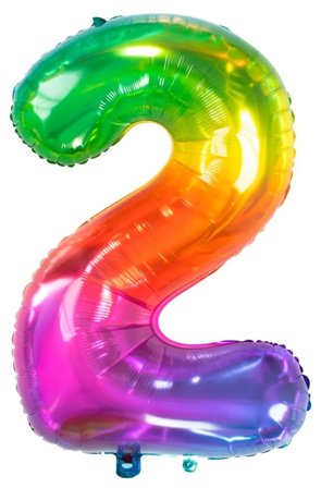 Sifferballong Yummy Gummy 81 cm "0-9" Siffra 2 - Partyninja.se
