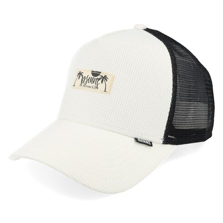 Djinns - White trucker Czapka Z Daszkiem - Hft Cap Waffle Dnc Khaki A-Frame Trucker @ Hatstore