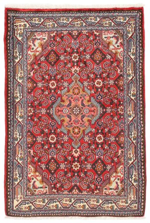 Hand Knotted Persian Asadabad Rug 83X123