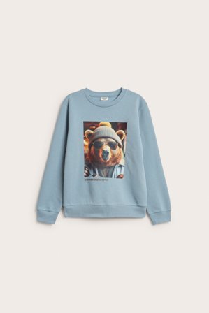 Kappahl | Sweatshirt med trykk | Blå