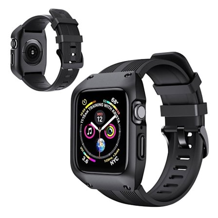 Apple Watch Series 5 40 mm klockarmband i silikon - Svart