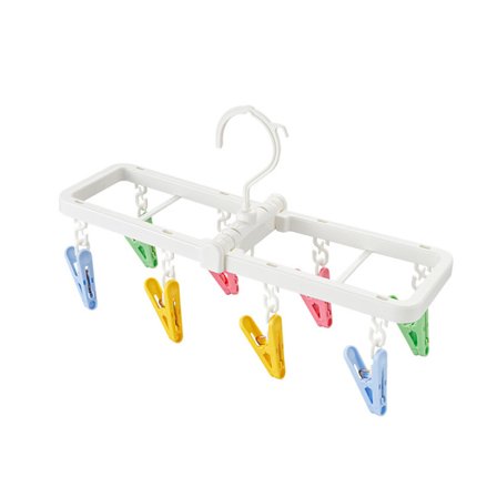 Tørkestativ for klesvask med 8 klips for håndklær