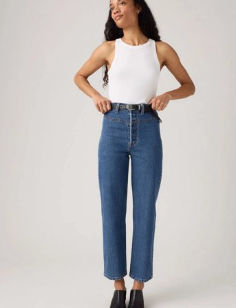 Levi's Ribcage Western Yoke Valley Vi - Blue - 27 x 27