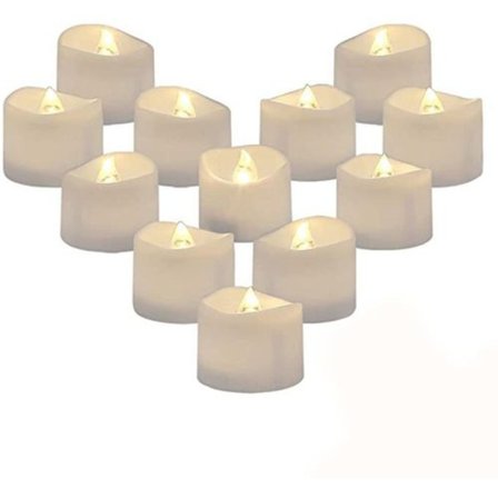 Flamlösa ljus, LED-ljus, batteridrivna ljus