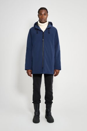 Stockholm Matte Winter Coat Navy