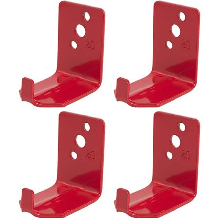 Universal brannsikkerhetsutstyr veggkrok, feste, brakett, henger for 15 til 20 lb. brannslukningsapparater (4-pakning)