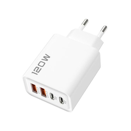 Total 120W USB-laddare Snabbladdning Mobiltelefon Laddadapter För iPhone Samsung Xiaomi Huawei Quick Charge 3.0 USB-laddare