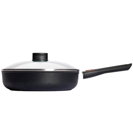 Woll Diamond Lite Sauterpande med glaslåg 3,5 liter - Sort | KitchenOne