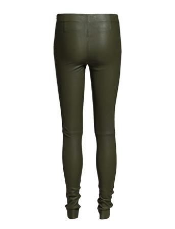 Delta Leggi 2169 Trousers Leather Leggings/Byxor Grön Samsøe Samsøe