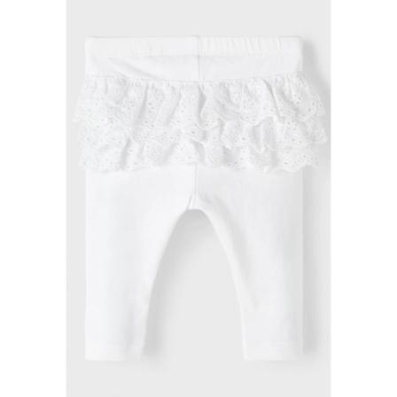 Name it Baby leggingsit pitsillä, valkoinen, koko 80 Multicolor