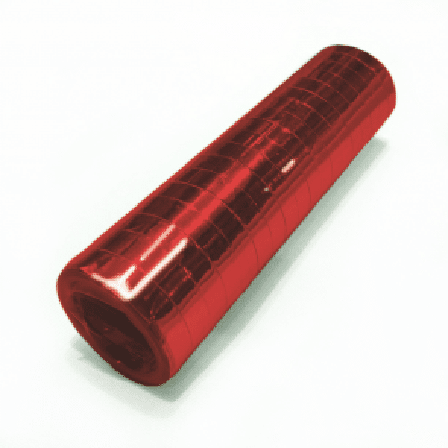 Serpentiner metallic - röd - Kalaslagret.se