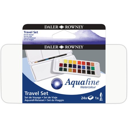 Aquafine Aquarelverf Travel 24½ -Half pans