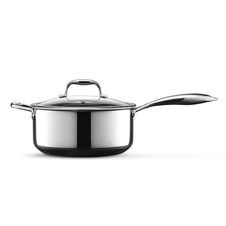 HEXCLAD Gryte med glasslokk 4,7l hybrid