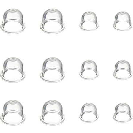 12 stk. Karburator Primer Pære 19 mm og 22 mm Pære Pumpe Primer Karburatortilbehør til Buskrydder Motorsav Blæser Trimmer -..