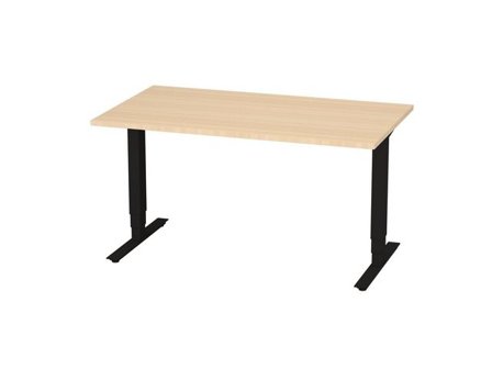 deNord Design Bord höj/sänk Pro 1400x800 björk/svart - Lyreco - Kontorsmöbler och inredning - Bord och hurtsar - Skrivbord - Höj/sänkbar