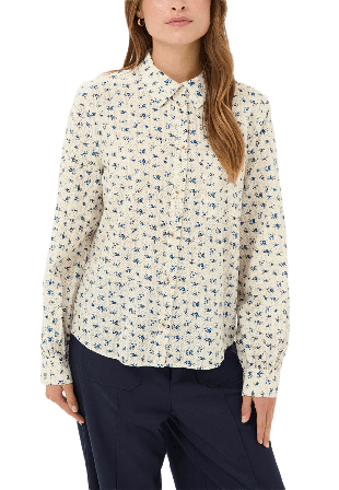 Saint Tropez OmeliaSZ Plain Shirt Skjortor Dam Blå M