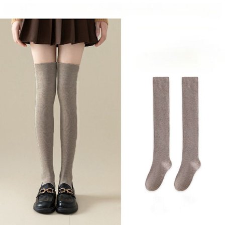 Naisten pitkät sukat COFFEE 52CM 52CM