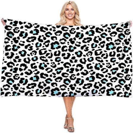 Leopard Strandhanddukar, Leopard Badhanddukar, Absorberande Sandfria Snabbtorkande