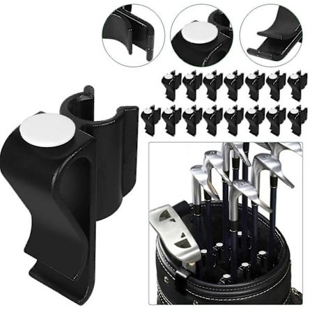 14x Golf Bag Klubb Organizer Klipphållare Järn Driver Skydd Putter Klämma Set