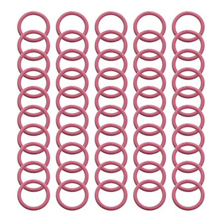 50 stk. farverige dobbeltspænde bogringe til scrapbogbinding og løsbladopbevaring