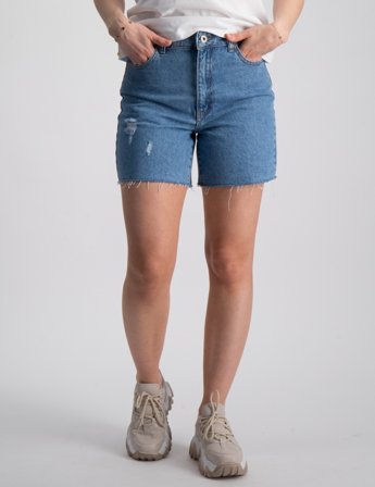 Grunt 90s Shorts Premium Blue Blauw Shorts Meisjes - Kids Brand Store
