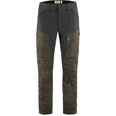 Fjällräven Keb Pantalons 56/LONG - male - Dark Olive-Dark Grey - Trekking Pantalons