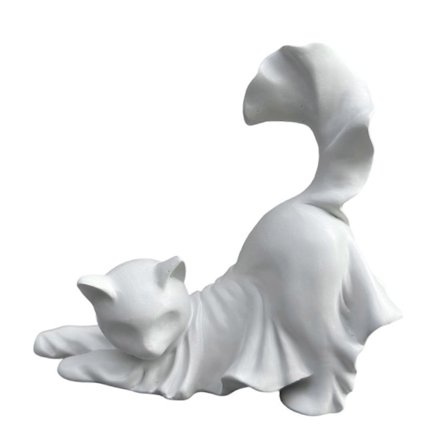 2025 Halloween Kat Statue Kreativ Kunsthåndværk Ornament til Entré Skrivebordshylde